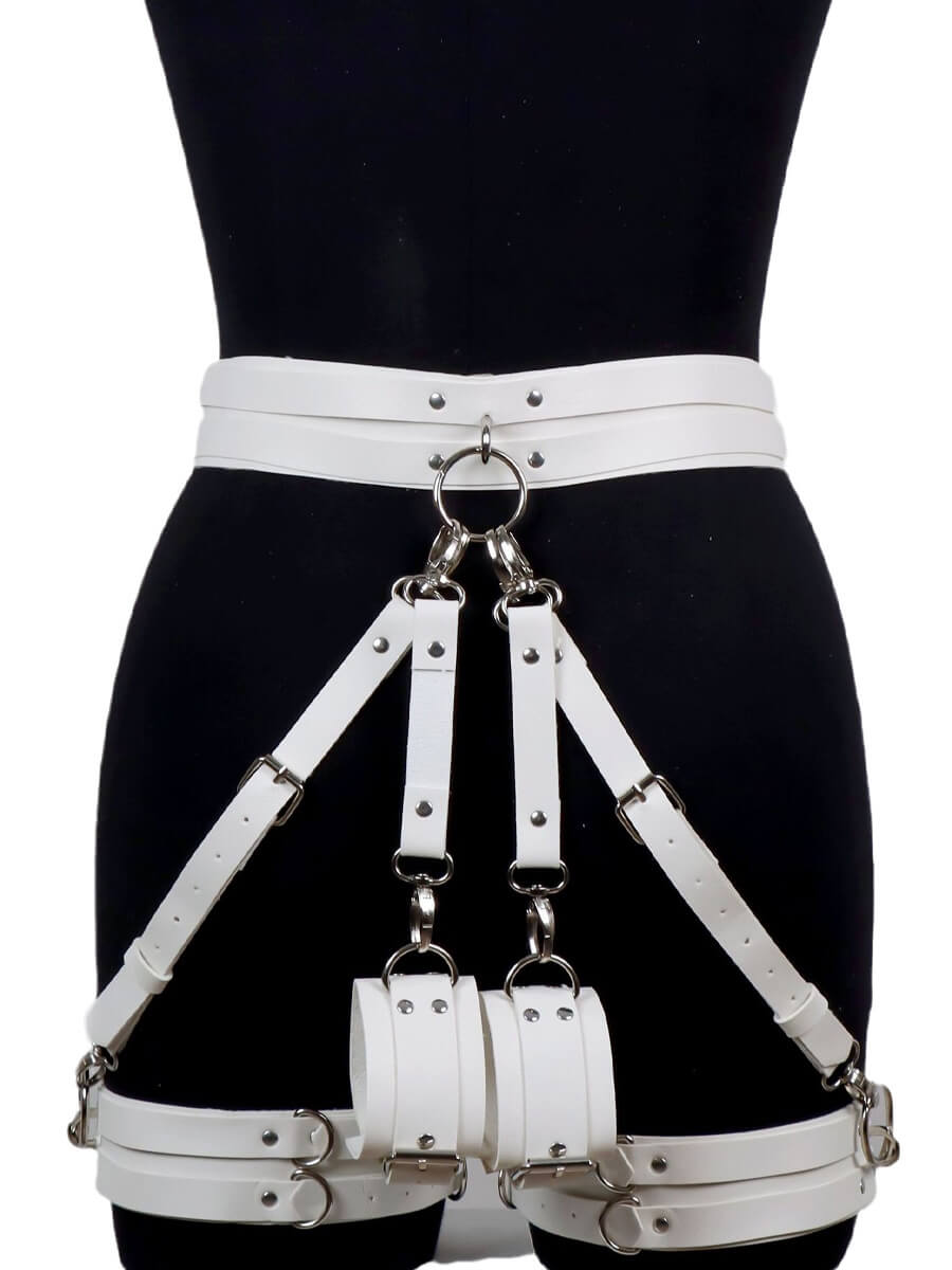 Leather Garter Harness Set