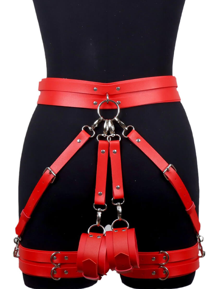 Leather Garter Harness Set