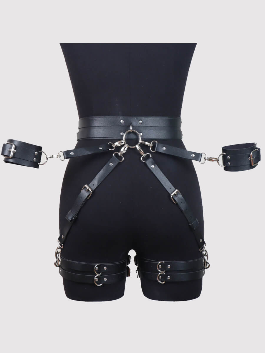 Leather Garter Harness Set
