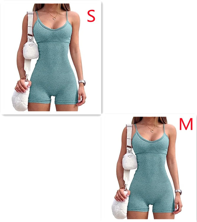 Seamless Ribbed Romper