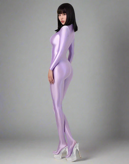 Spandex Nylon Full Bodysuit Back Zipper Zentai Shinny Cosplay Jumpsuit