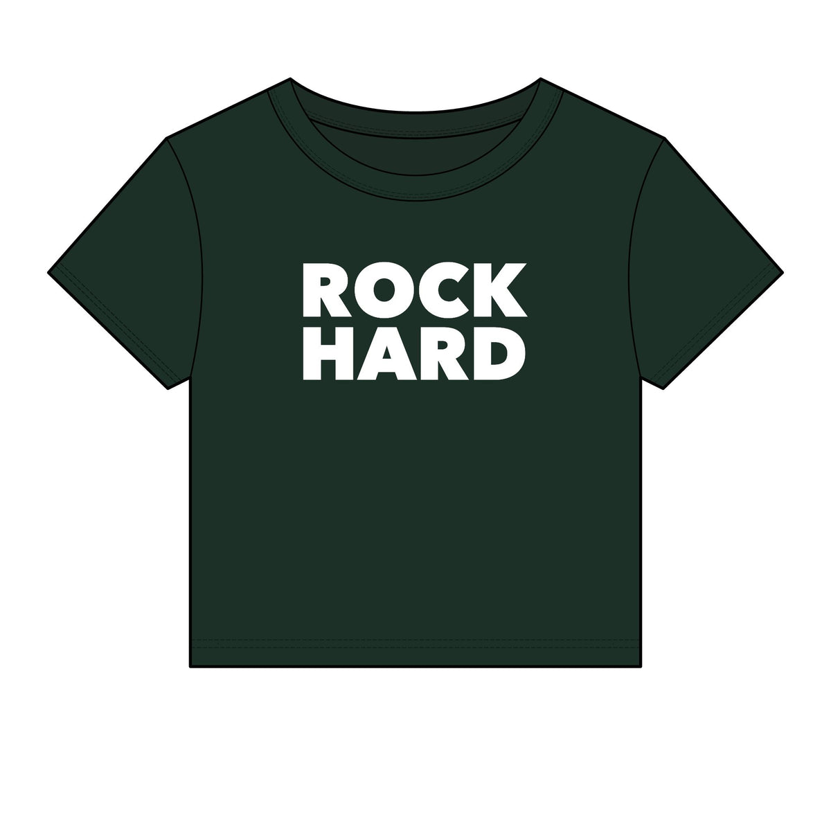 Rock Hard Baby Tee - Fitted Rib