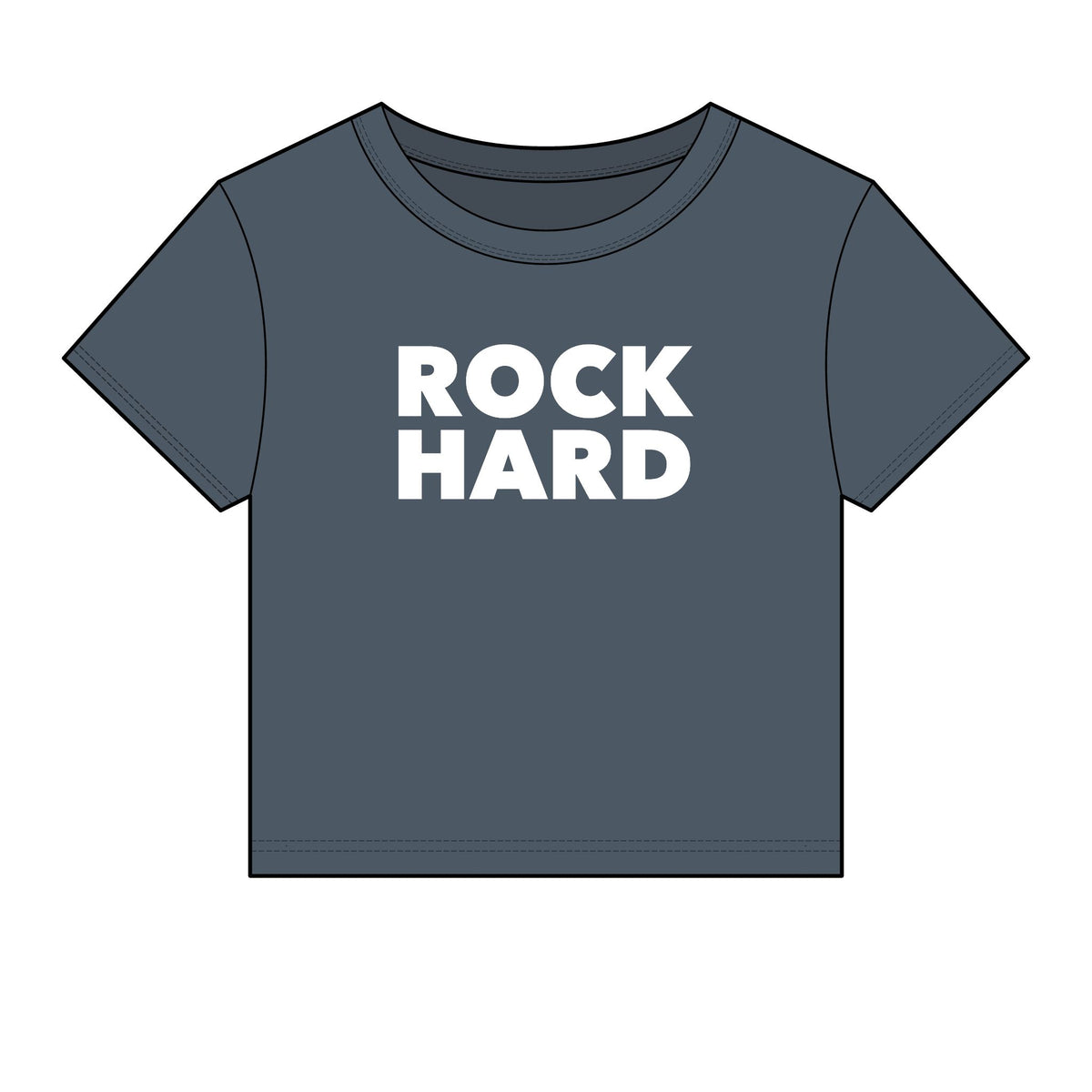 Rock Hard Baby Tee - Fitted Rib