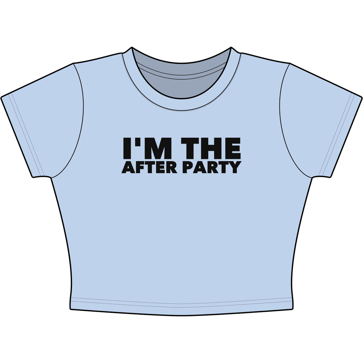 I'm The After Party Baby Tee - Classic Crop