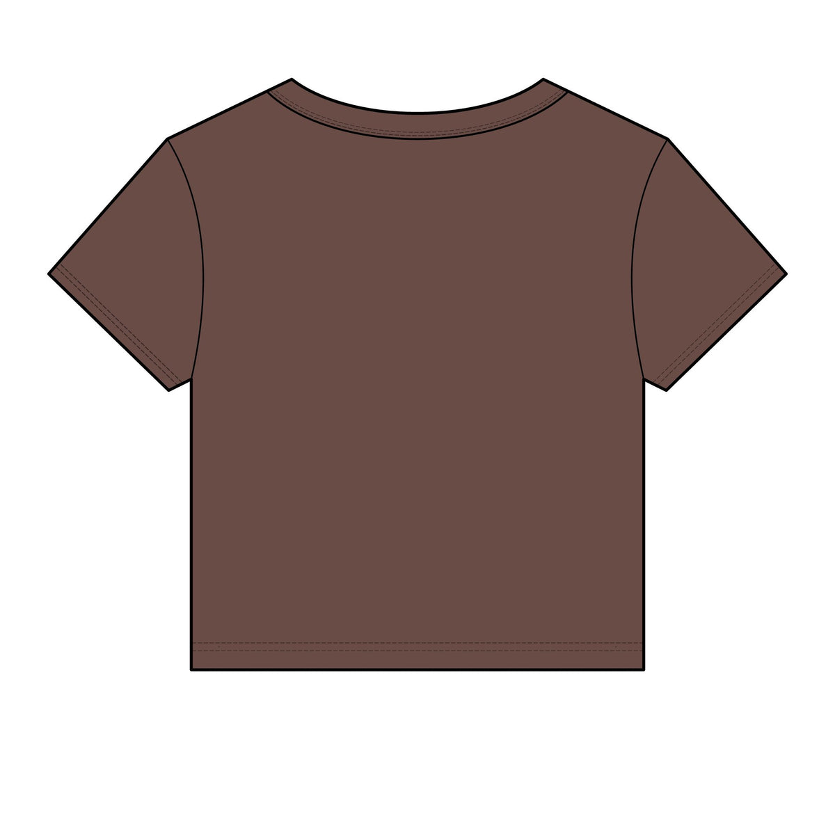 Drip Check Baby Tee - Fitted Rib