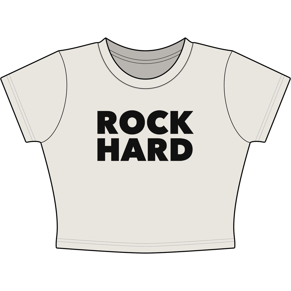 Rock Hard Baby Tee - Classic Crop