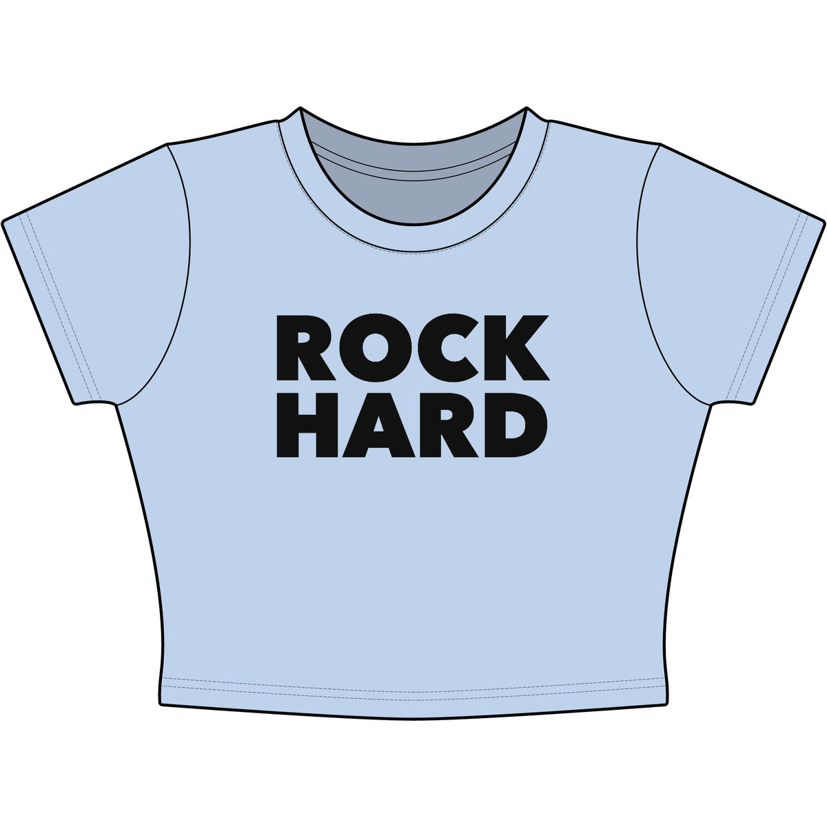 Rock Hard Baby Tee - Classic Crop