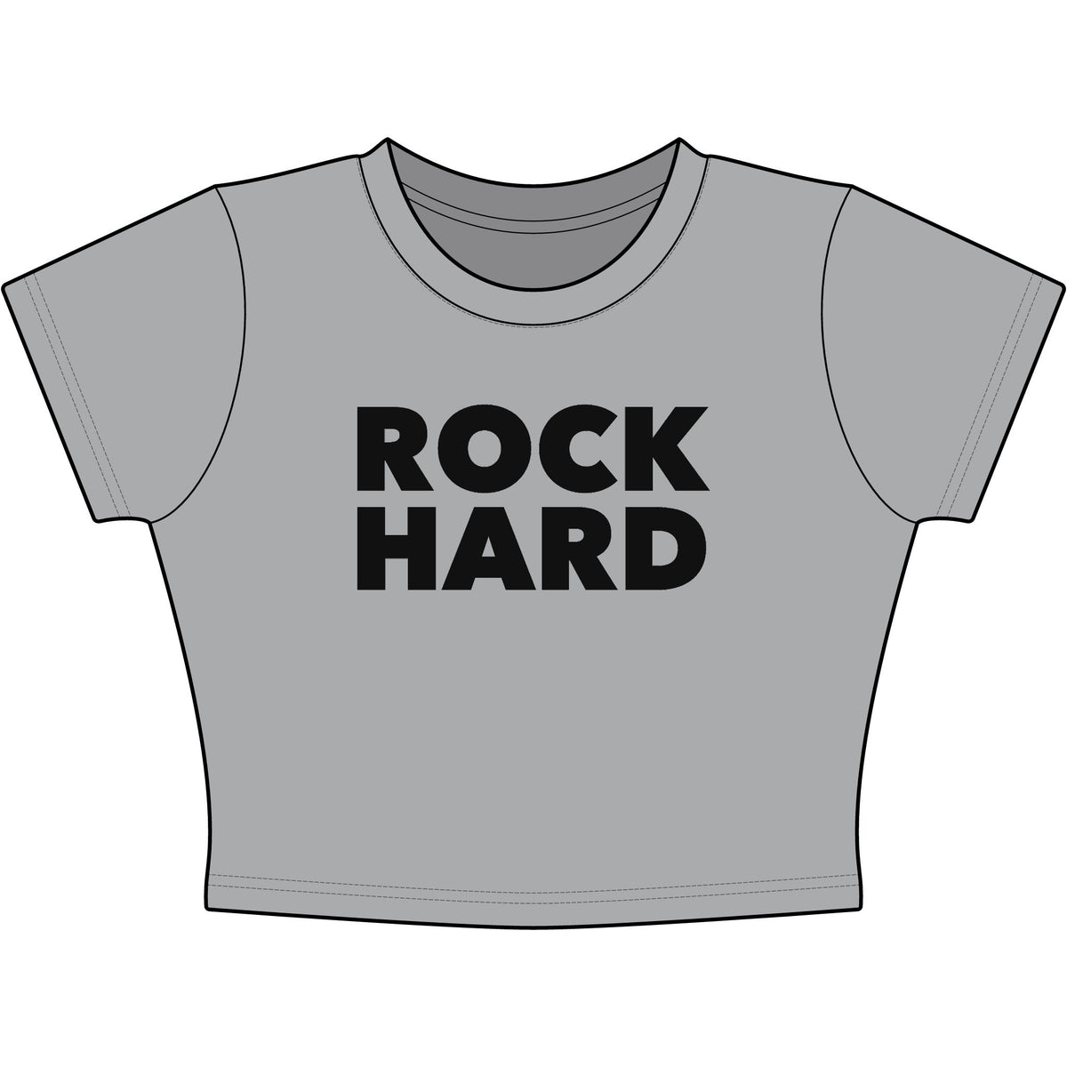 Rock Hard Baby Tee - Classic Crop