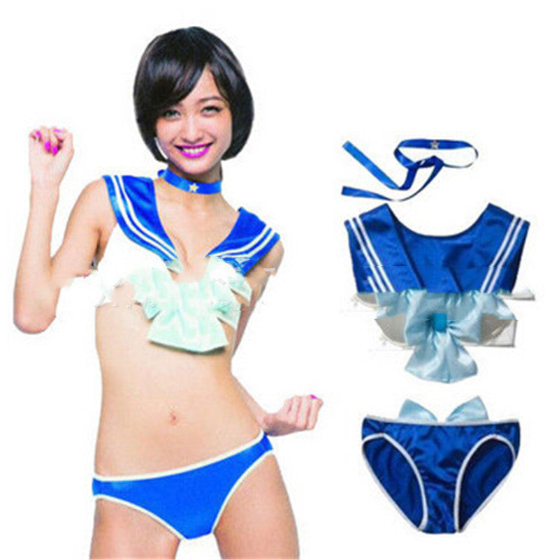 Sailor Collar Bikini Set