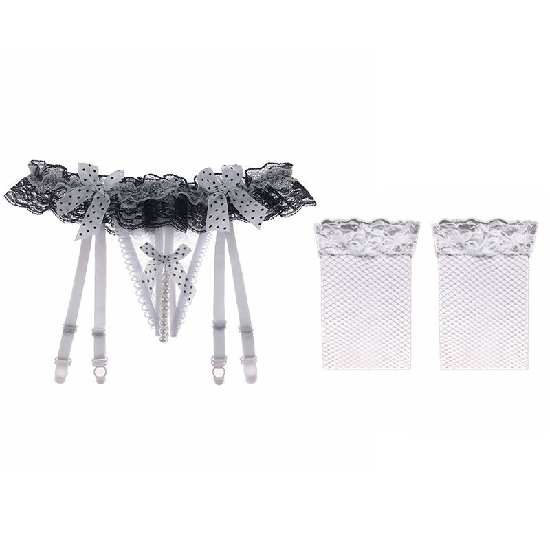 Lace Garter Belt Stocking Set