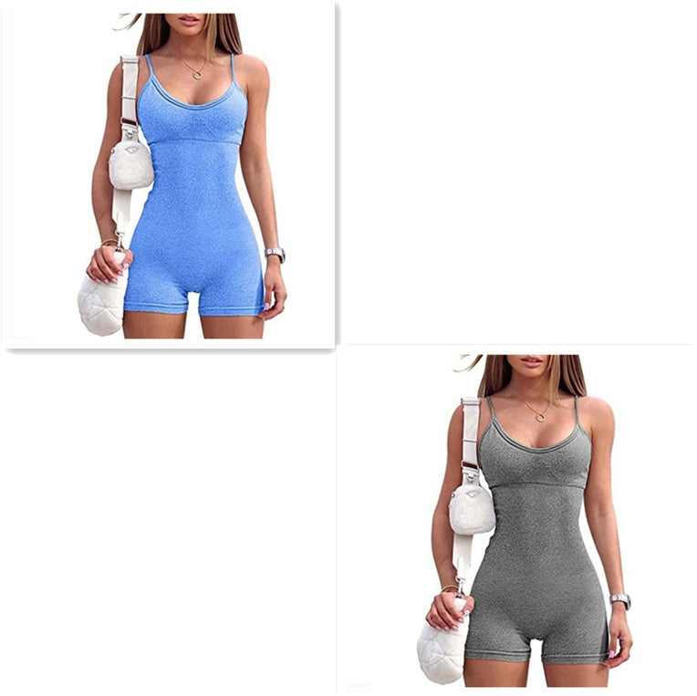 Seamless Ribbed Romper