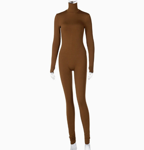 Long Sleeve Fitted Jumpsuit