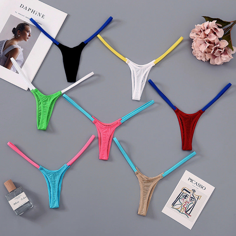 Women's Deep V T-back Sexy T-type Pants