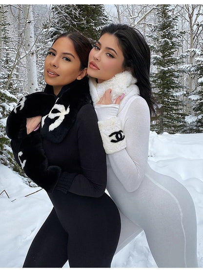 Solid color sexy tight bottomed Jumpsuit