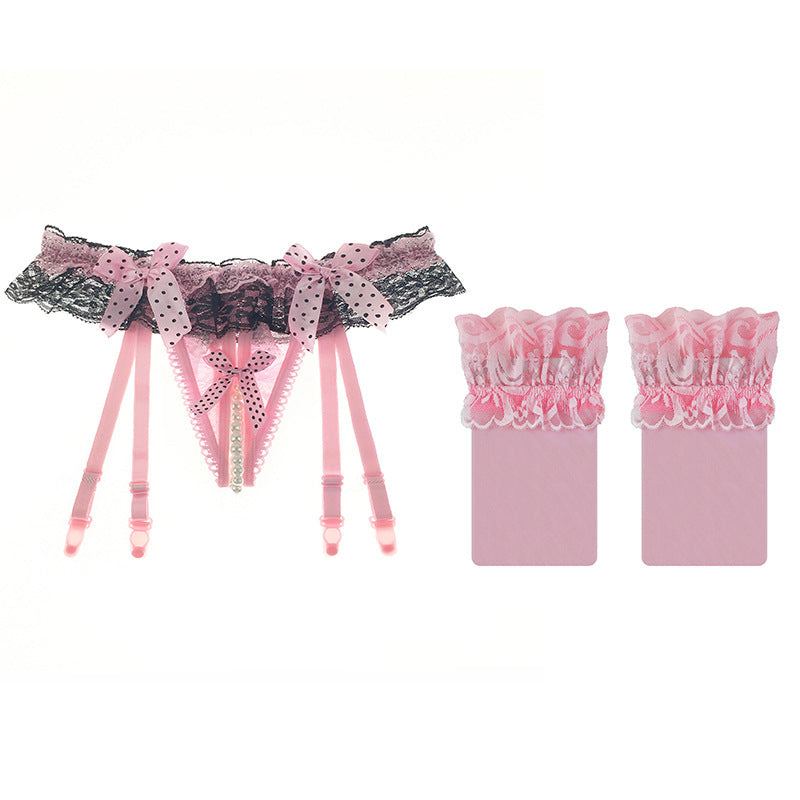 Lace Garter Belt Stocking Set