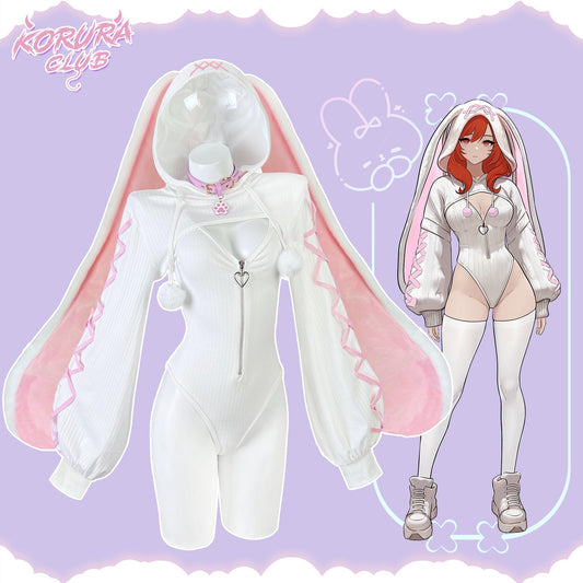 Pre-sale Cosplay Heart-Lock Floppy Bunny Jumpsuit KO103