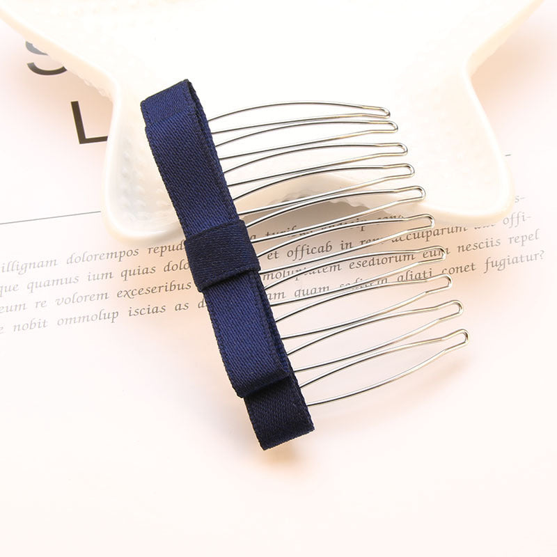 Satin Bow Hair Comb