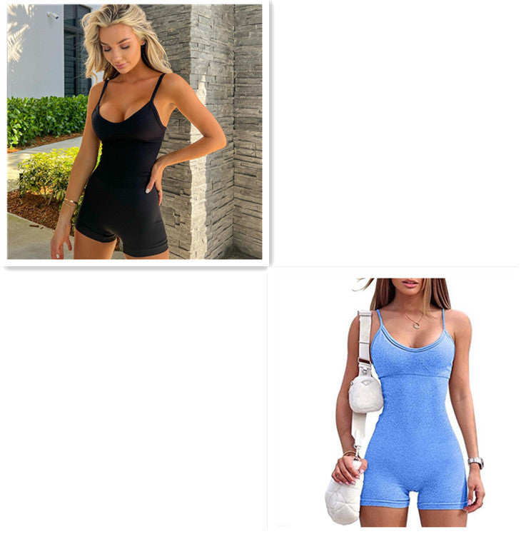 Seamless Ribbed Romper