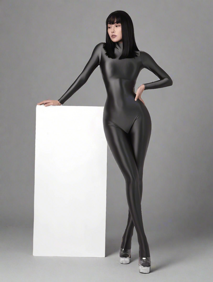 Spandex Nylon Full Bodysuit Back Zipper Zentai Shinny Cosplay Jumpsuit