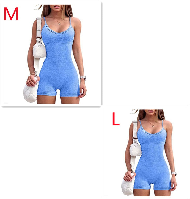 Seamless Ribbed Romper