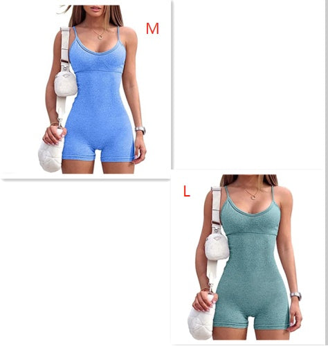 Seamless Ribbed Romper