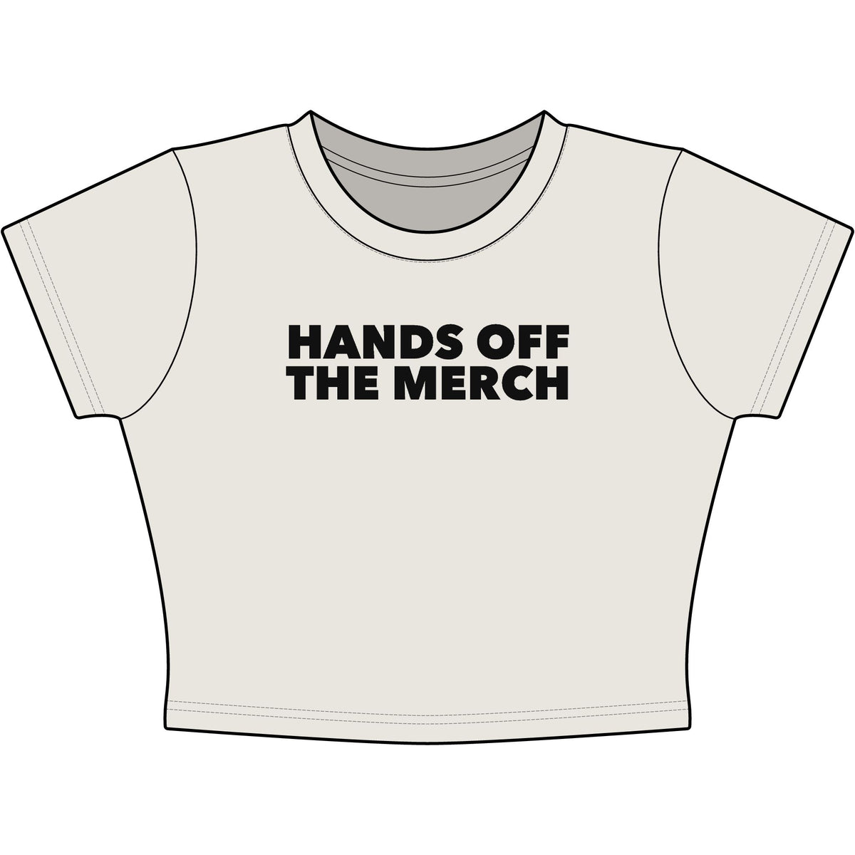 Hands Off The Merch Baby Tee - Classic Crop