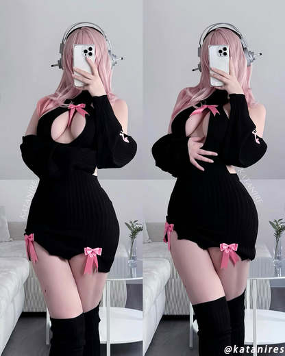 Bow sweater KO57（3-Piece Set）