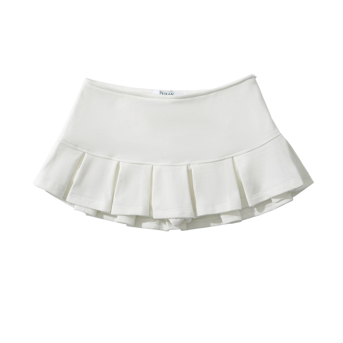 Flared Pleat Micro Skirt