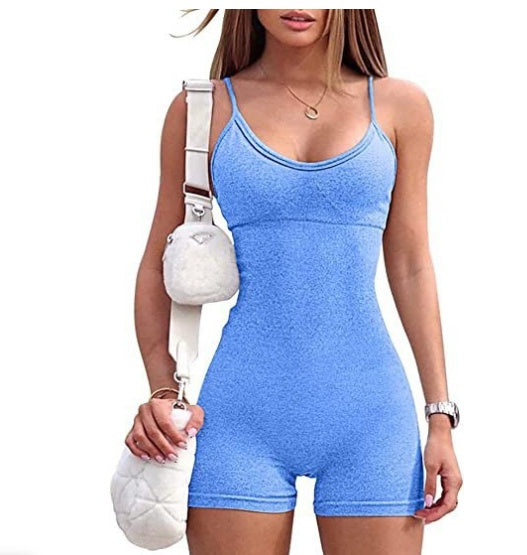 Seamless Ribbed Romper