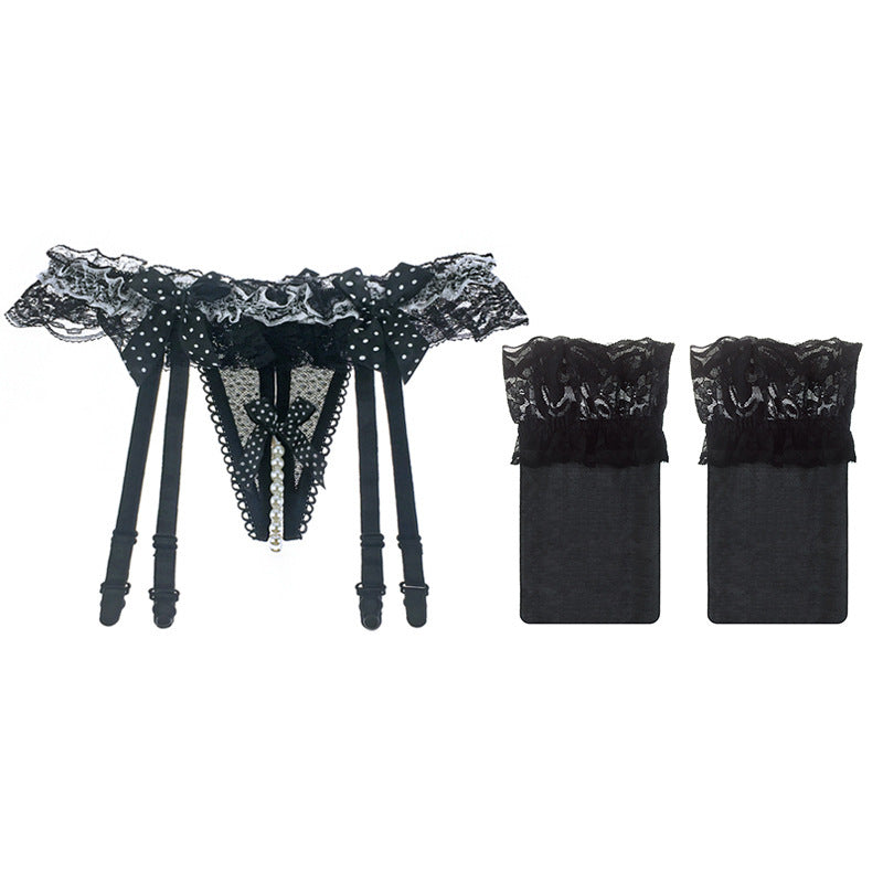 Lace Garter Belt Stocking Set