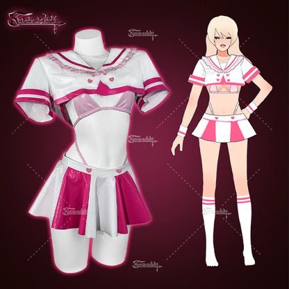Love-heart cheerleader Sailor Lingerie KO25（6-Piece Set）