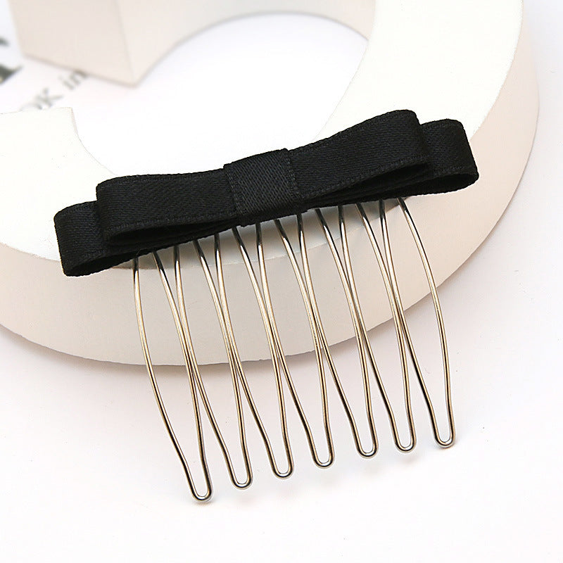 Satin Bow Hair Comb