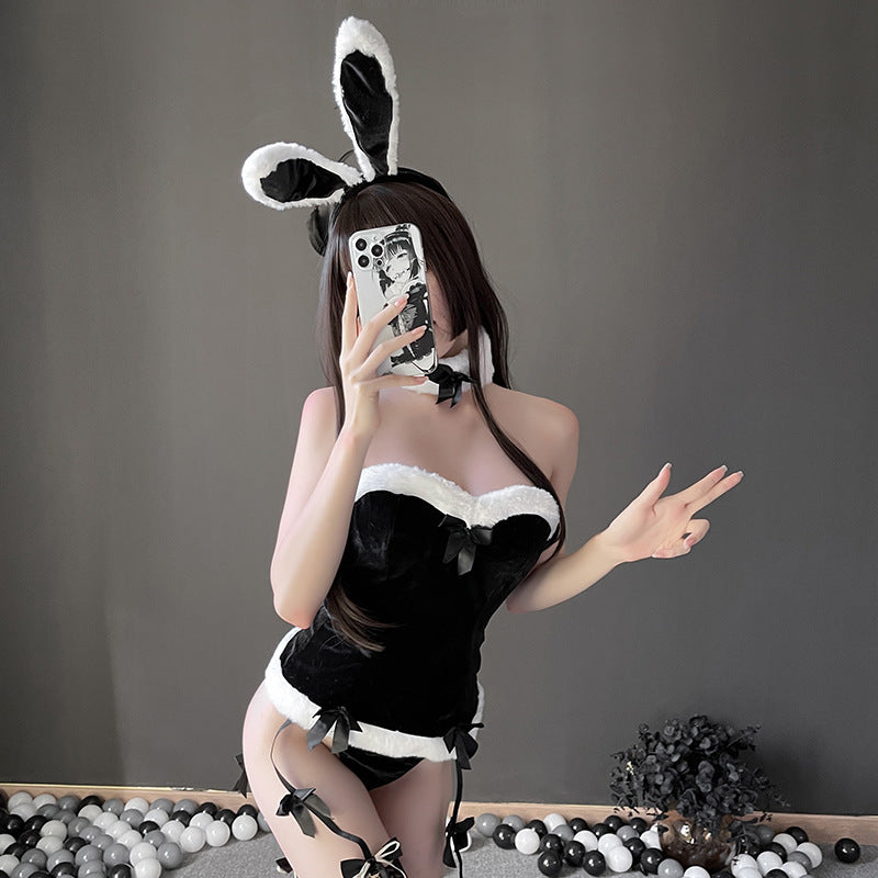 Velvet Bunny Bodysuit Set