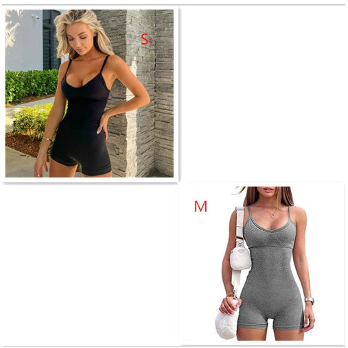 Seamless Ribbed Romper