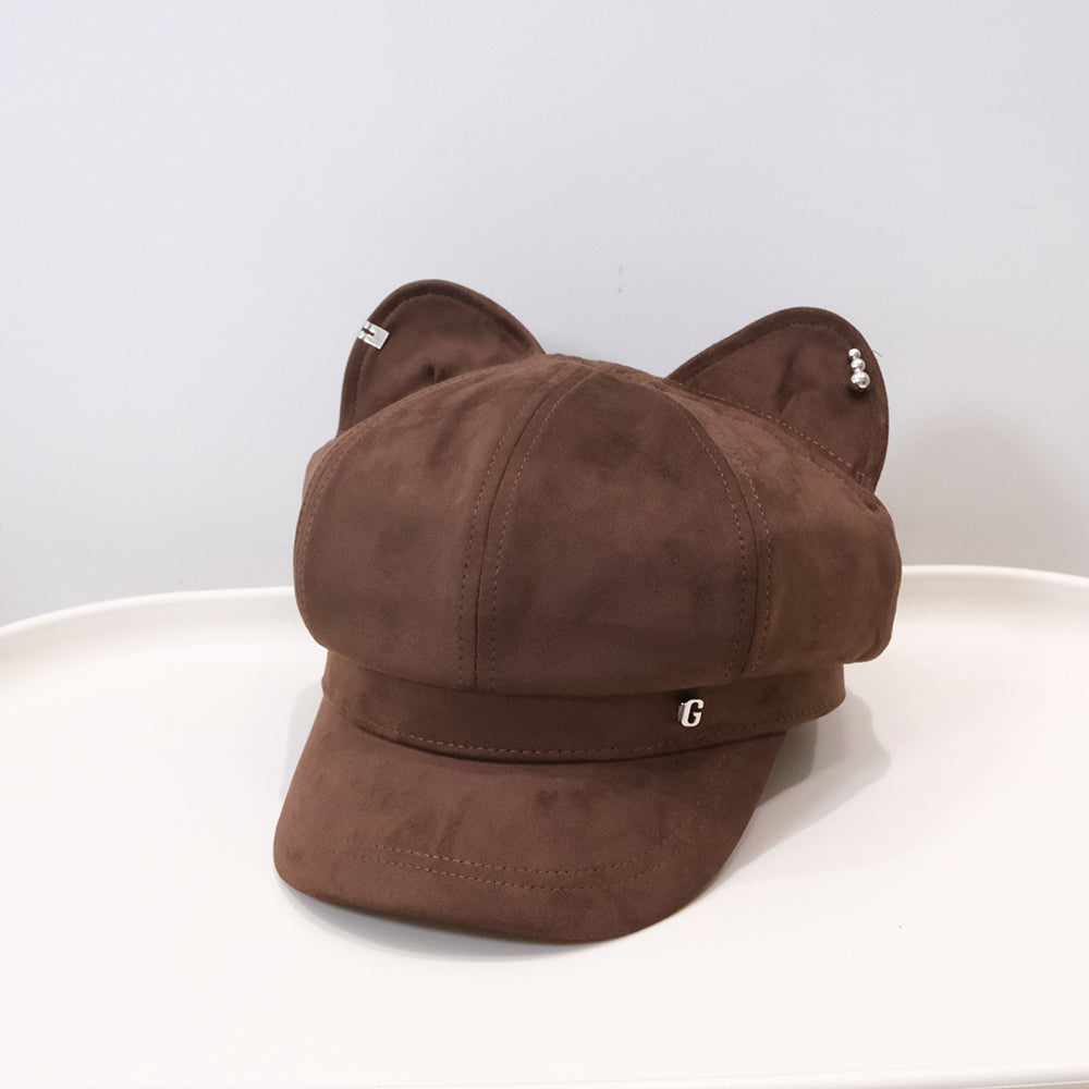 Cat Ear Newsboy Beret