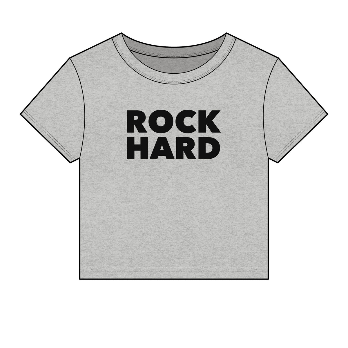 Rock Hard Baby Tee - Fitted Rib