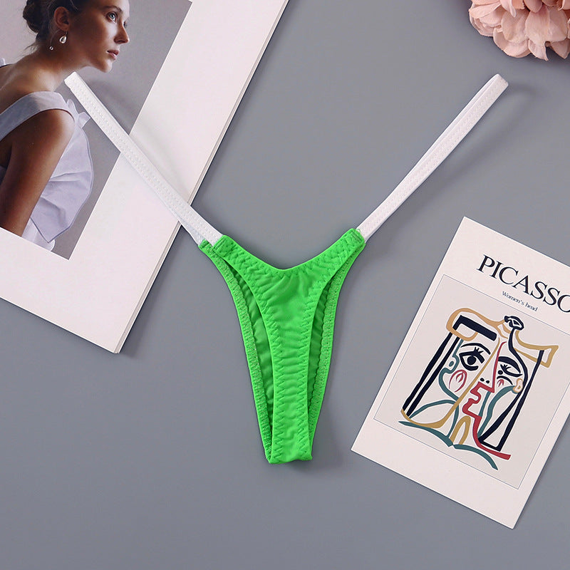 Contrast Strap Micro Thong