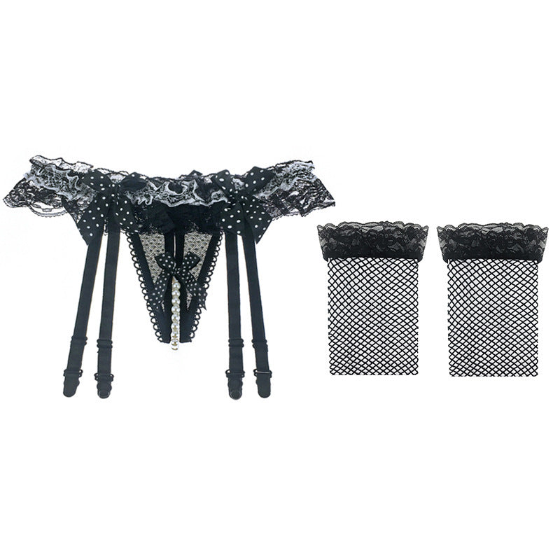Lace Garter Belt Stocking Set