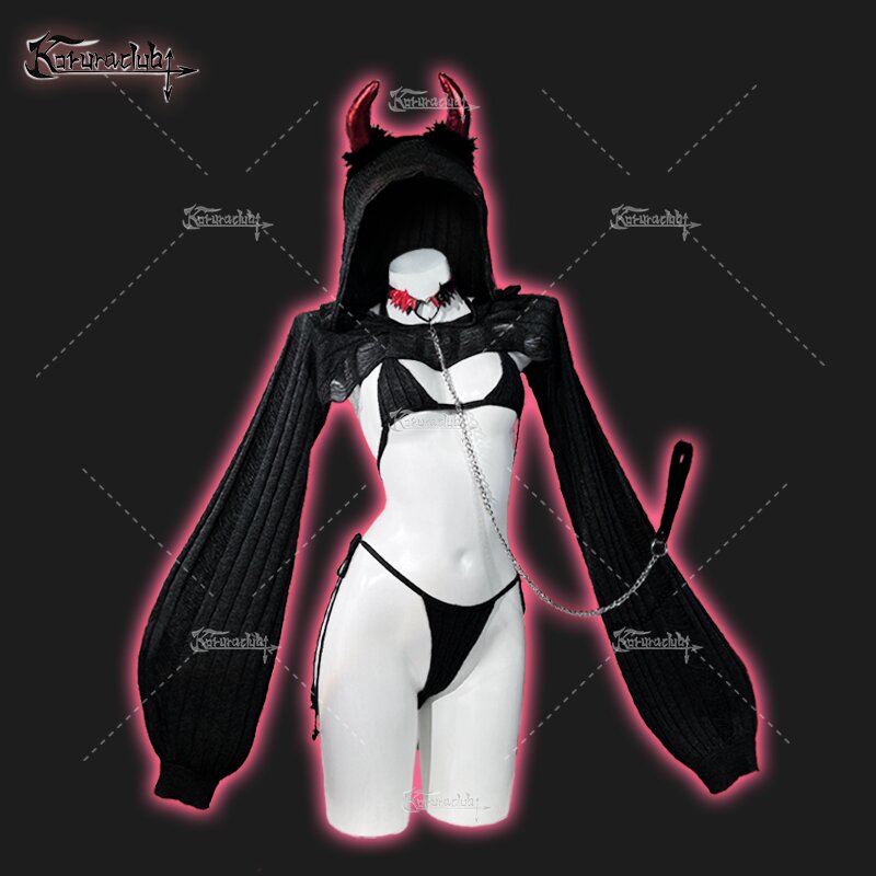 Knitting Coziest Devil Lingerie KO08（7-Piece Set）