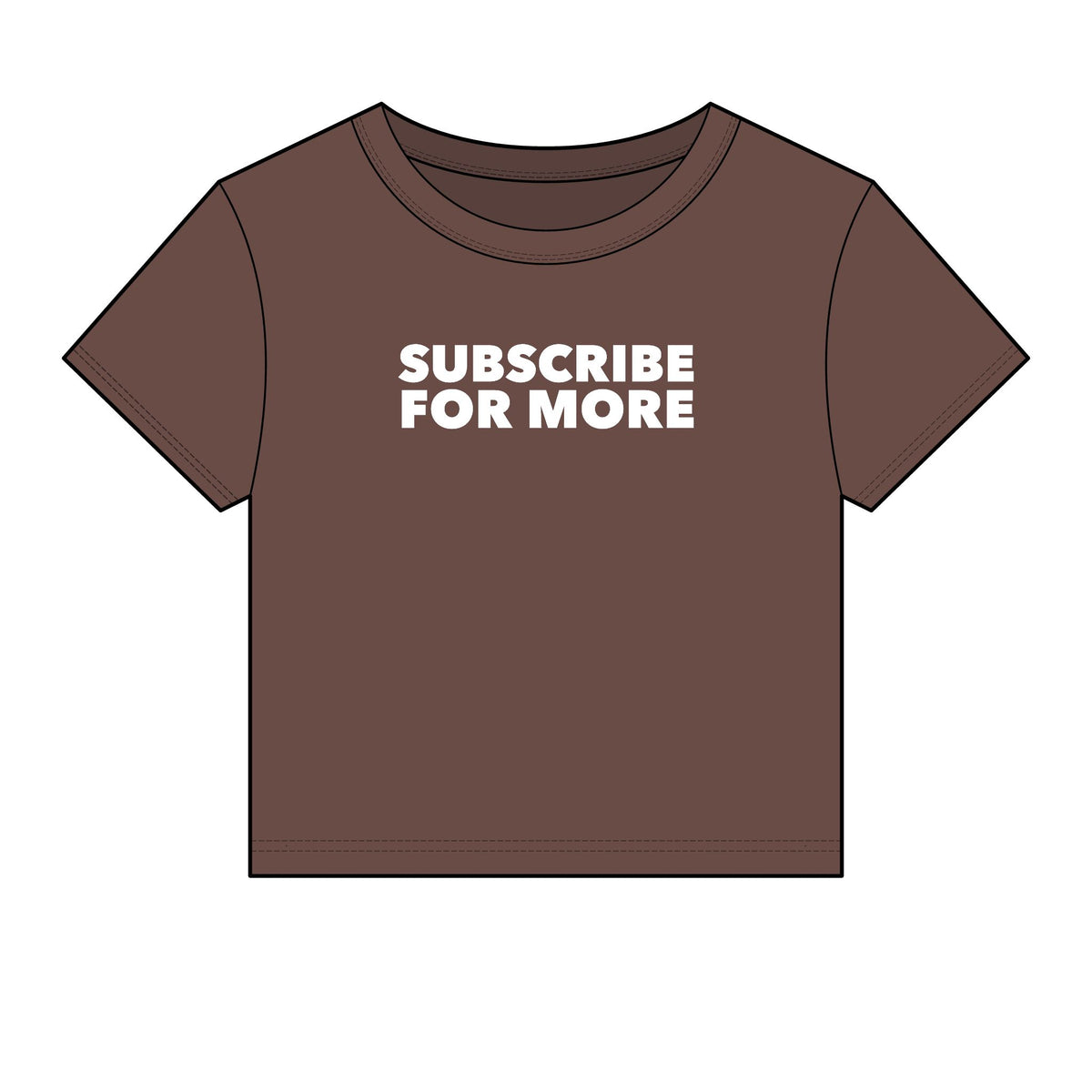 Subscribe For More Baby Tee - Fitted Rib
