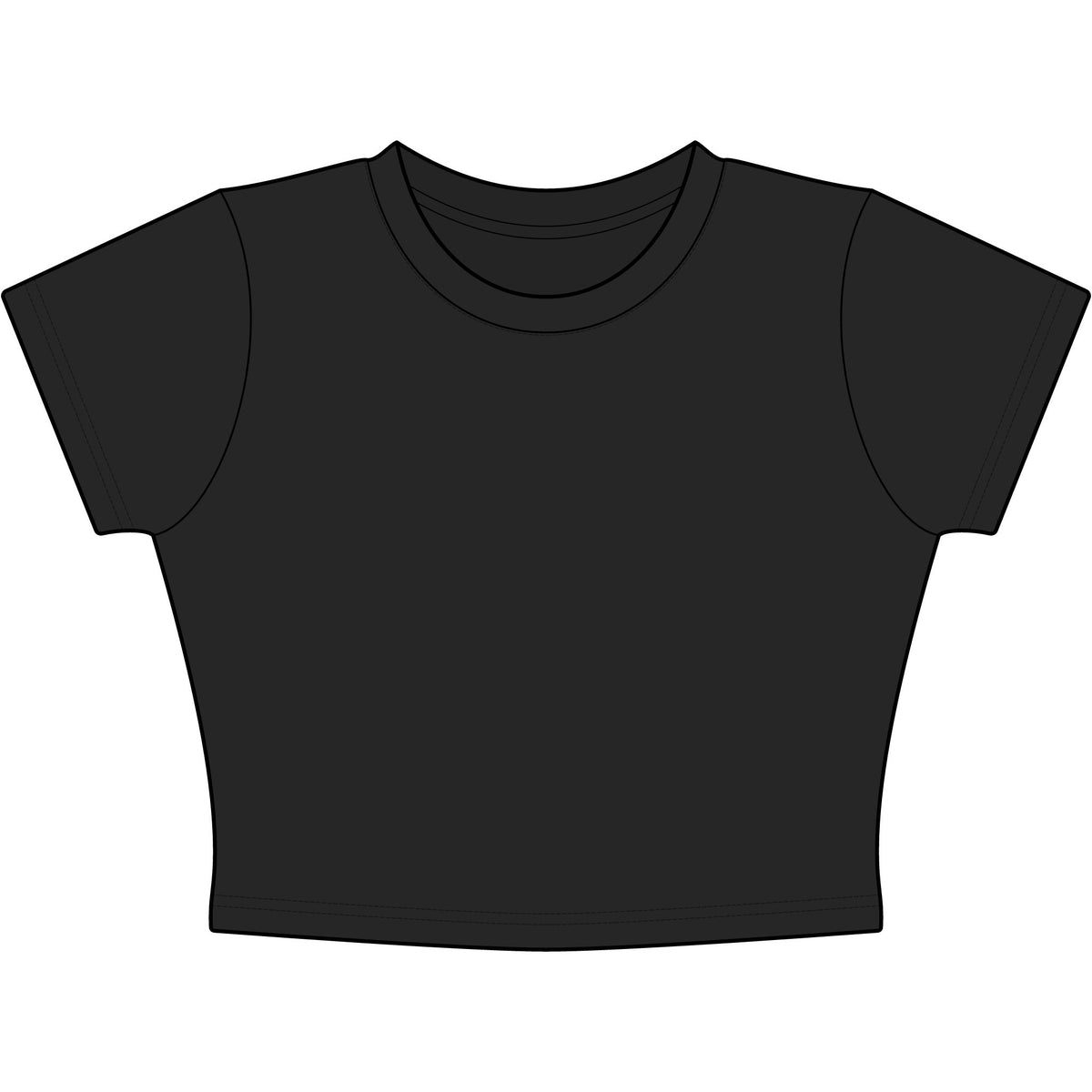 Hands Off The Merch Baby Tee - Classic Crop
