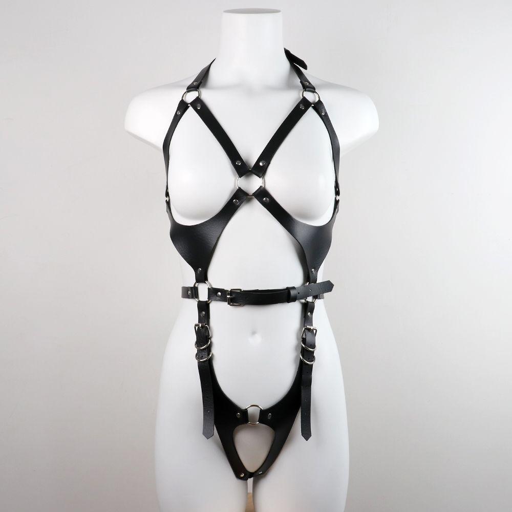 Leather Look Body Harness