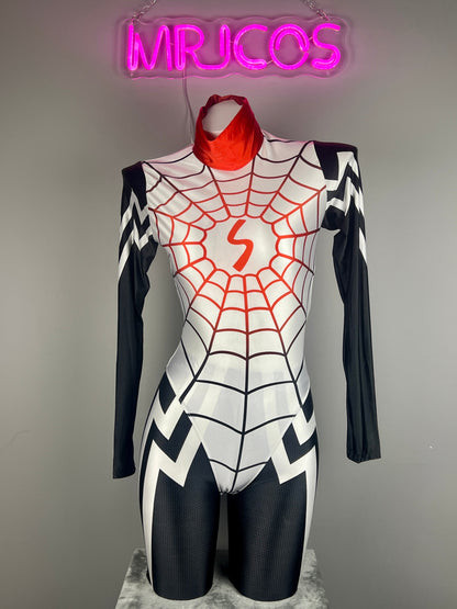 Woman Super Hero Spandex Open Crotch Cosplay Bodysuit Sexy Lingerie