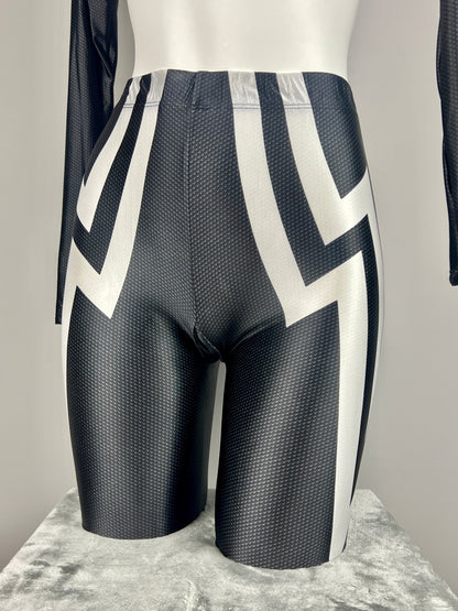 Woman Super Hero Spandex Open Crotch Cosplay Bodysuit Sexy Lingerie