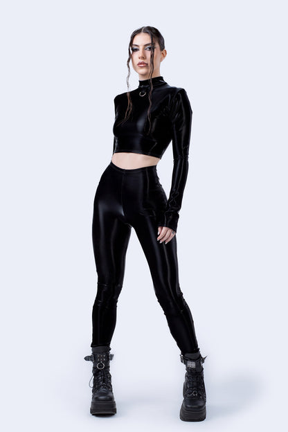 Starved For Glamour High Waist Leggings