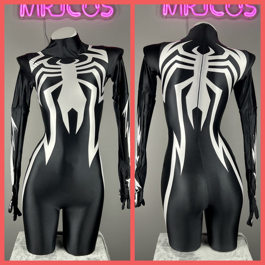 Woman Super Hero Spandex Cosplay Full Bodysuit Halloween Costume Zentai