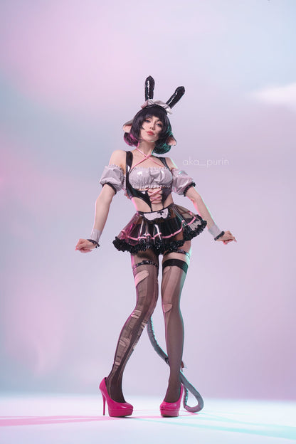 Cosplay Bunny Maid Lingerie KO15（6-Piece Set）