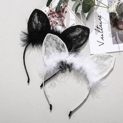 Fluffy Lace Sexy Anime Cat Ears
