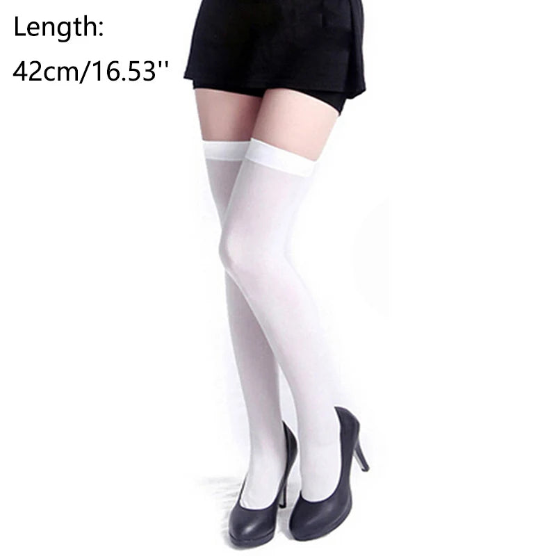 Candy Color Thigh-High Stockings
