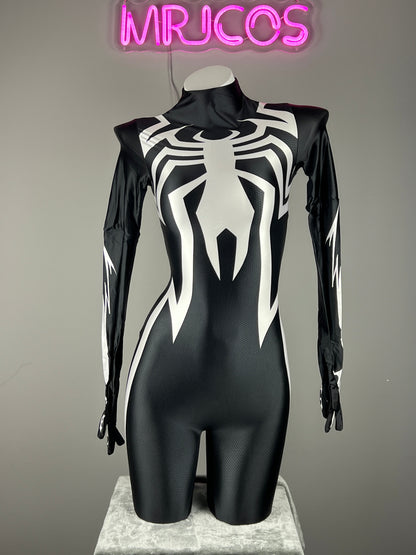 Woman Super Hero Spandex Cosplay Full Bodysuit Halloween Costume Zentai
